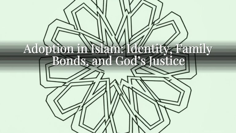 Adoption in Islam: Identity, Family Bonds, and God’s Justice