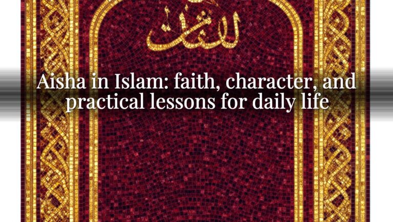 Aisha in Islam: faith, character, and practical lessons for daily life