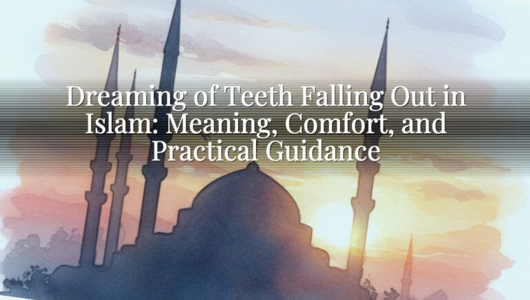 Dreaming of Teeth Falling Out in Islam: Meaning, Comfort, and Practical Guidance Dreaming of Teeth Falling Out in Islam: Meaning, Comfort, and Practical Guidance