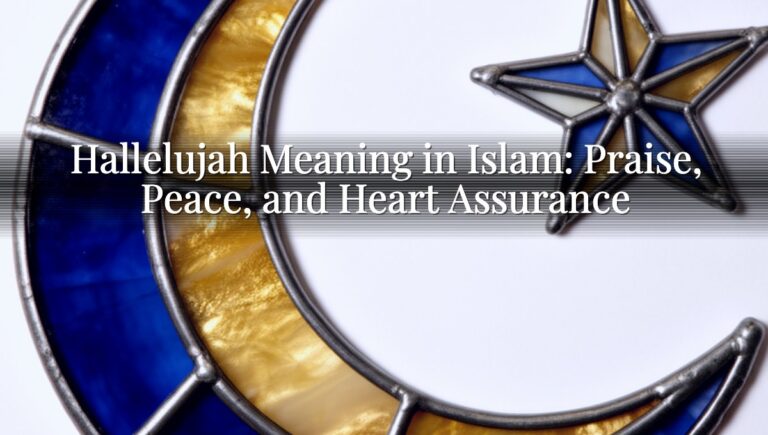 Hallelujah Meaning in Islam: Praise, Peace, and Heart Assurance