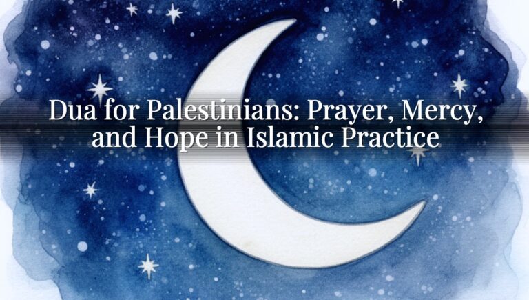 Dua for Palestinians: Prayer, Mercy, and Hope in Islamic Practice