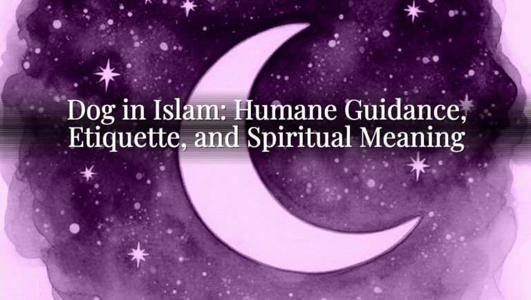 Dog in Islam: Humane Guidance, Etiquette, and Spiritual Meaning