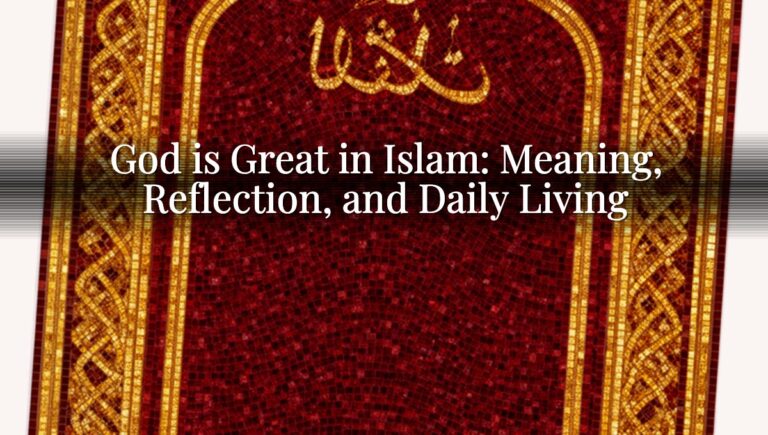 God is Great in Islam: Meaning, Reflection, and Daily Living