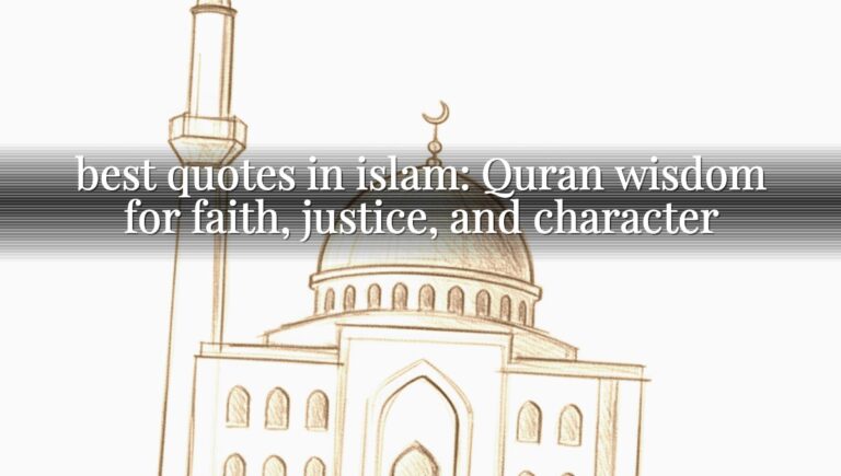best quotes in islam: Quran wisdom for faith, justice, and character