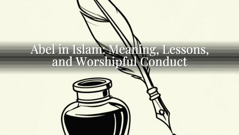 Abel in Islam: Meaning, Lessons, and Worshipful Conduct Abel in Islam: Meaning, Lessons, and Worshipful Conduct