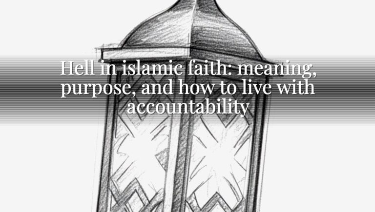 Hell in islamic faith: meaning, purpose, and how to live with accountability
