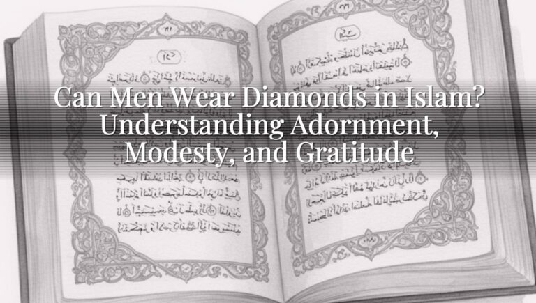Can Men Wear Diamonds in Islam? Understanding Adornment, Modesty, and Gratitude