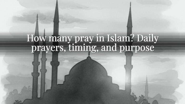 How many pray in Islam? Daily prayers, timing, and purpose