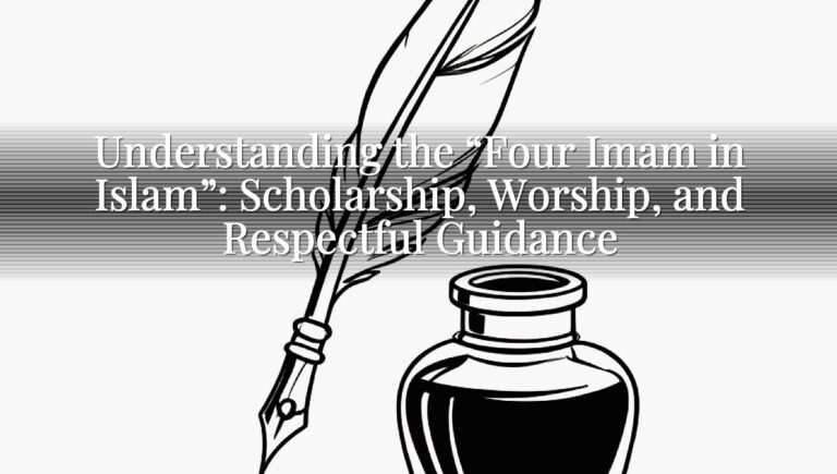 Understanding the “Four Imam in Islam”: Scholarship, Worship, and Respectful Guidance Understanding the “Four Imam in Islam”: Scholarship, Worship, and Respectful Guidance