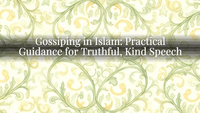 Gossiping in Islam: Practical Guidance for Truthful, Kind Speech Gossiping in Islam: Practical Guidance for Truthful, Kind Speech
