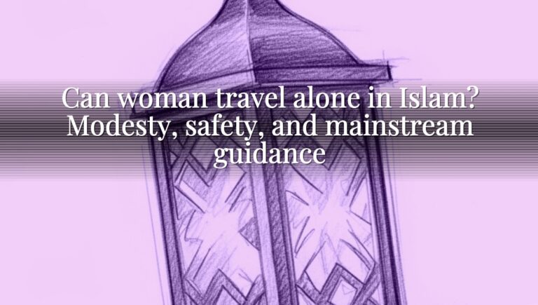 Can woman travel alone in Islam? Modesty, safety, and mainstream guidance