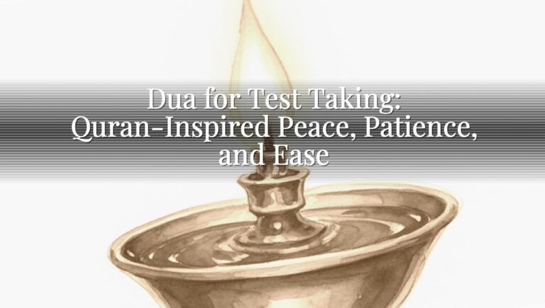 Dua for Test Taking: Quran-Inspired Peace, Patience, and Ease
