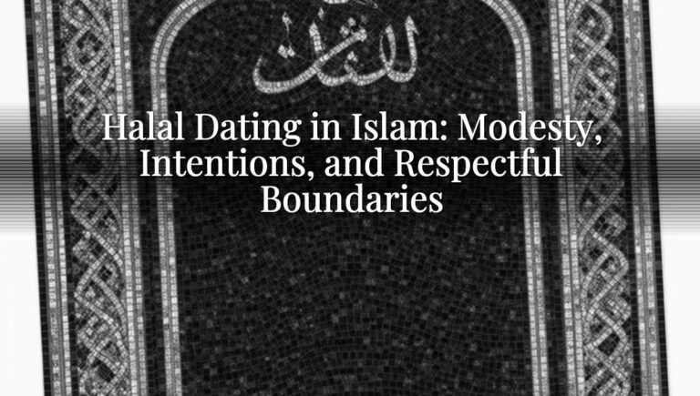Halal Dating in Islam: Modesty, Intentions, and Respectful Boundaries
