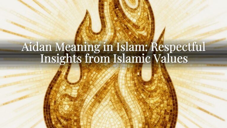 Aidan Meaning in Islam: Respectful Insights from Islamic Values