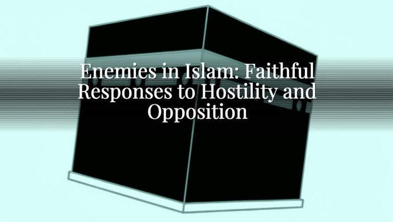 Enemies in Islam: Faithful Responses to Hostility and Opposition