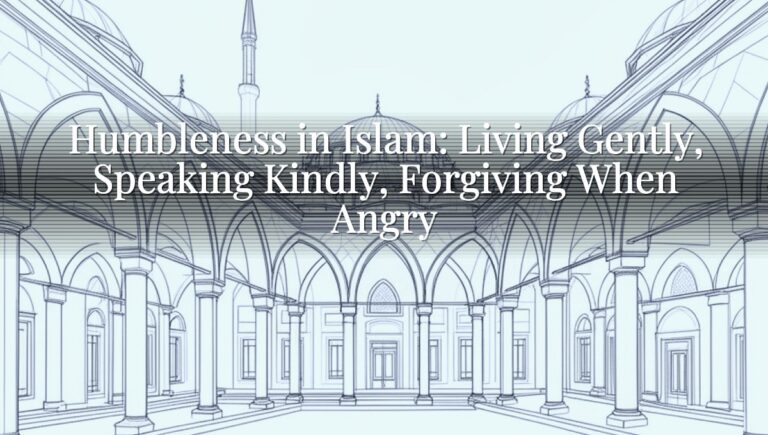 Humbleness in Islam: Living Gently, Speaking Kindly, Forgiving When Angry