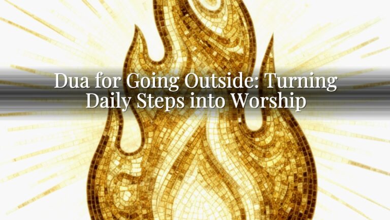 Dua for Going Outside: Turning Daily Steps into Worship Dua for Going Outside: Turning Daily Steps into Worship