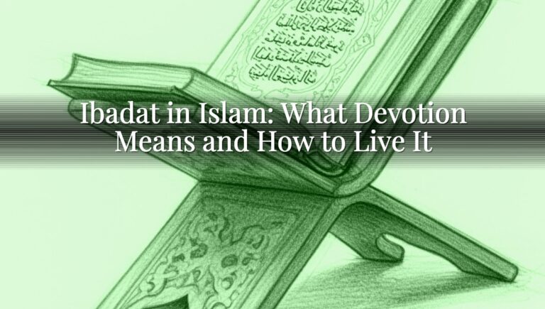 Ibadat in Islam: What Devotion Means and How to Live It