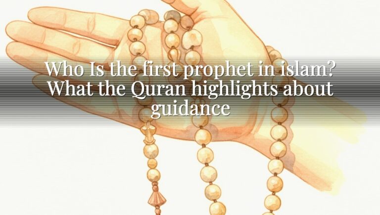 Who Is the first prophet in islam? What the Quran highlights about guidance Who Is the first prophet in islam? What the Quran highlights about guidance