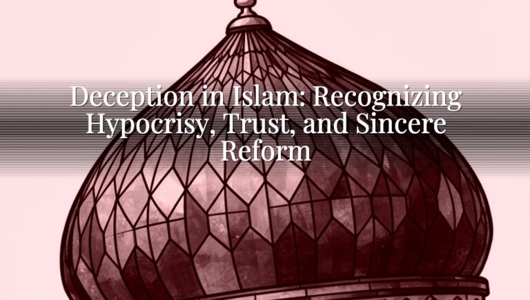 Deception in Islam: Recognizing Hypocrisy, Trust, and Sincere Reform