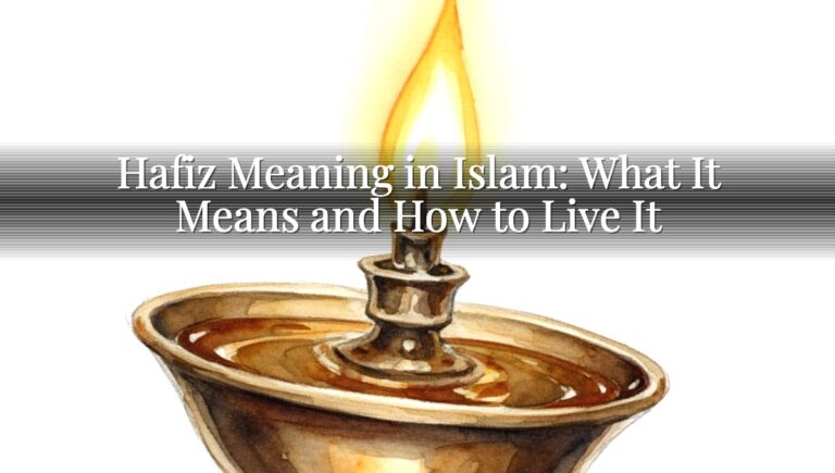 Hafiz Meaning in Islam: What It Means and How to Live It