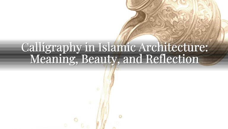 Calligraphy in Islamic Architecture: Meaning, Beauty, and Reflection