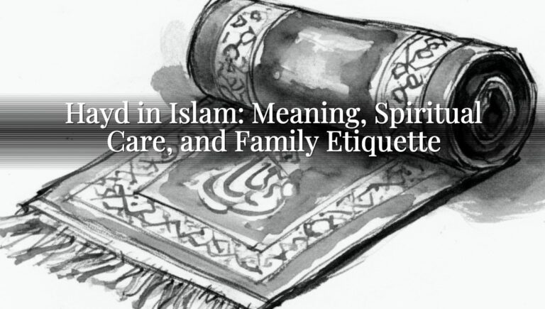 Hayd in Islam: Meaning, Spiritual Care, and Family Etiquette