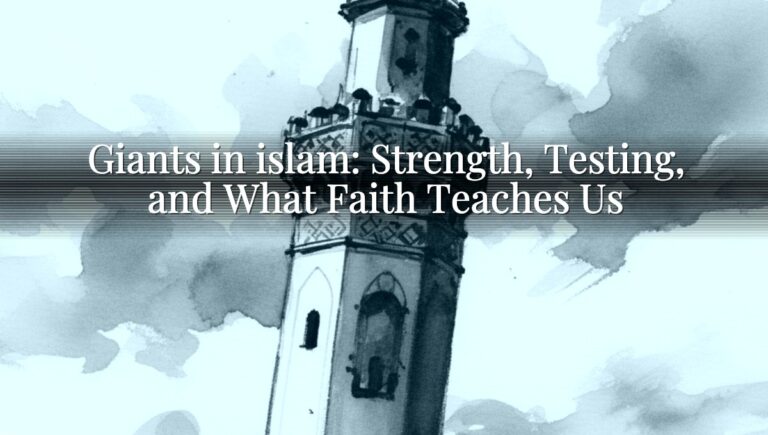 Giants in islam: Strength, Testing, and What Faith Teaches Us Giants in islam: Strength, Testing, and What Faith Teaches Us