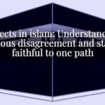 72 sects in islam: Understanding religious disagreement and staying faithful to one path