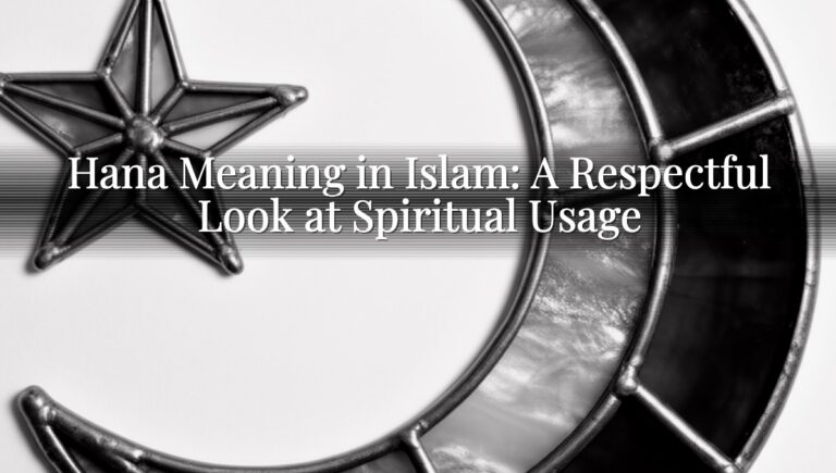 Hana Meaning in Islam: A Respectful Look at Spiritual Usage