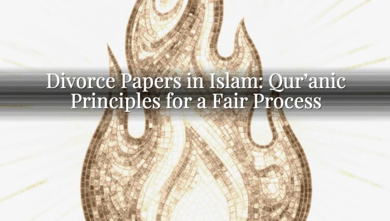 Divorce Papers in Islam: Qur’anic Principles for a Fair Process