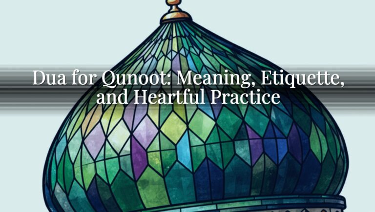 Dua for Qunoot: Meaning, Etiquette, and Heartful Practice Dua for Qunoot: Meaning, Etiquette, and Heartful Practice