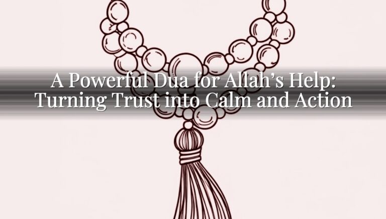 A Powerful Dua for Allah’s Help: Turning Trust into Calm and Action