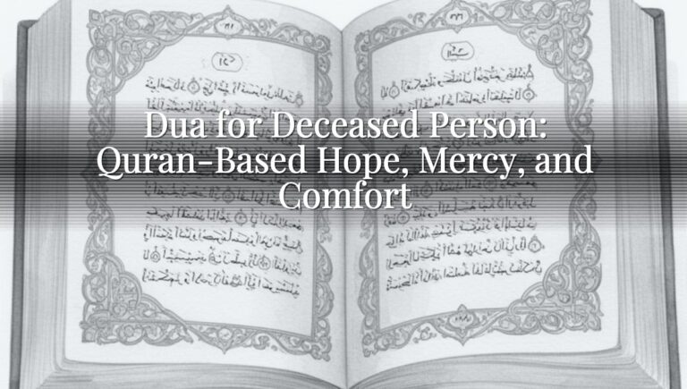 Dua for Deceased Person: Quran-Based Hope, Mercy, and Comfort