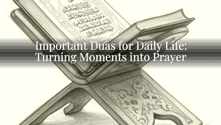 Important Duas for Daily Life: Turning Moments into Prayer