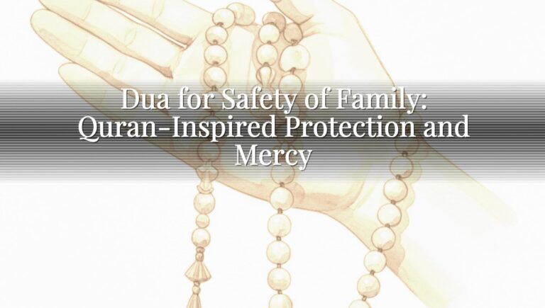Dua for Safety of Family: Quran-Inspired Protection and Mercy