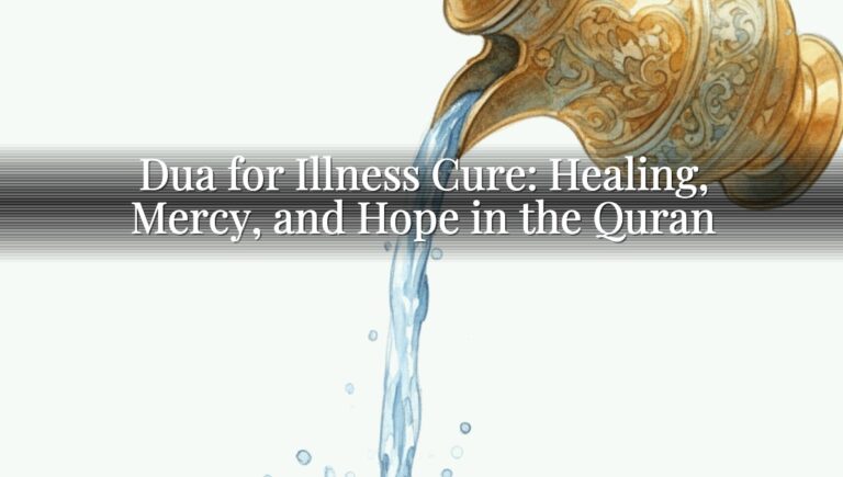 Dua for Illness Cure: Healing, Mercy, and Hope in the Quran Dua for Illness Cure: Healing, Mercy, and Hope in the Quran