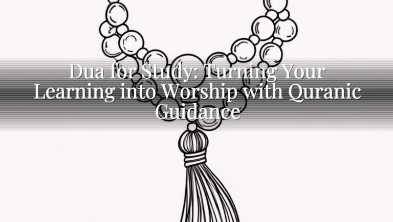 Dua for Study: Turning Your Learning into Worship with Quranic Guidance