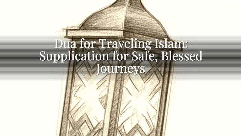 Dua for Traveling Islam: Supplication for Safe, Blessed Journeys