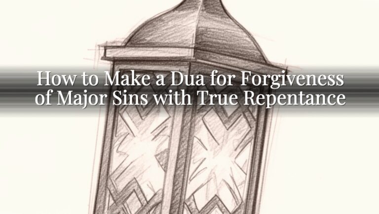 How to Make a Dua for Forgiveness of Major Sins with True Repentance