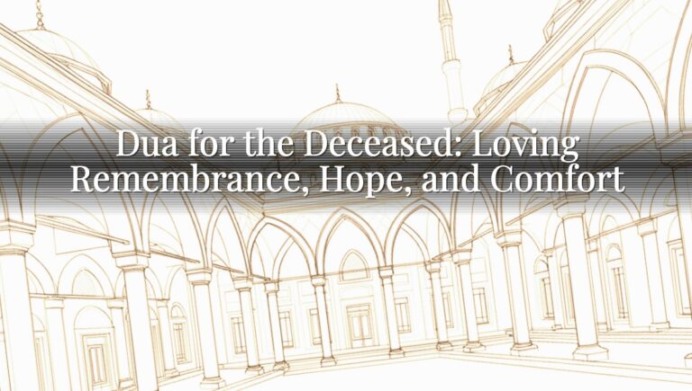 Dua for the Deceased: Loving Remembrance, Hope, and Comfort