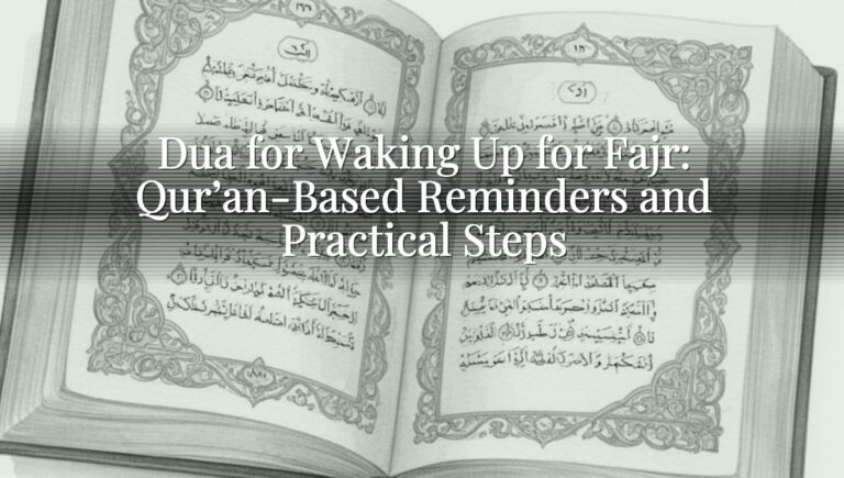 Dua for Waking Up for Fajr: Qur’an-Based Reminders and Practical Steps