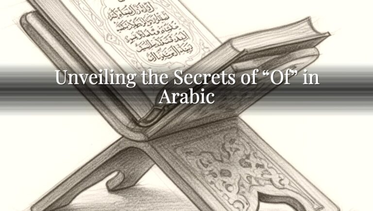 Unveiling the Secrets of "Of" in Arabic Unveiling the Secrets of “Of” in Arabic