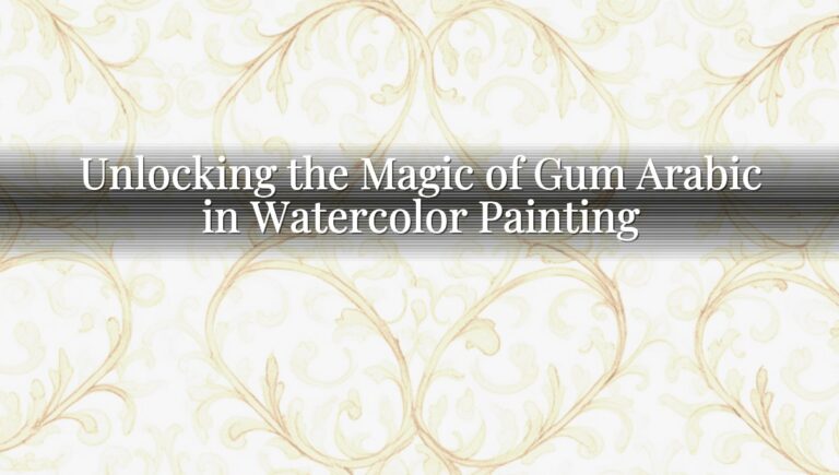 Unlocking the Magic of Gum Arabic in Watercolor Painting