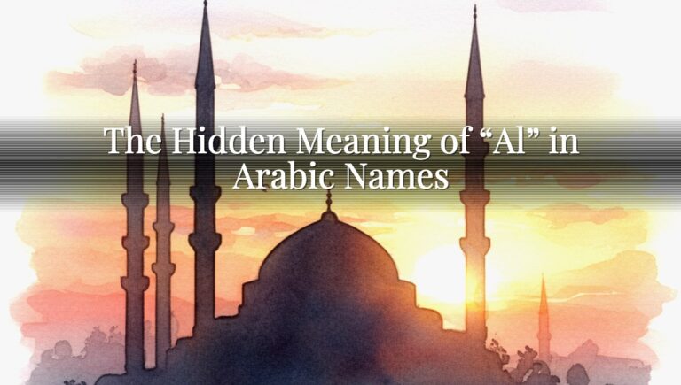 The Hidden Meaning of “Al” in Arabic Names