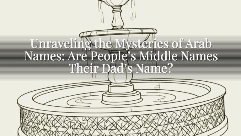 Unraveling the Mysteries of Arab Names: Are People's Middle Names Their Dad's Name? Unraveling the Mysteries of Arab Names: Are People’s Middle Names Their Dad’s Name?