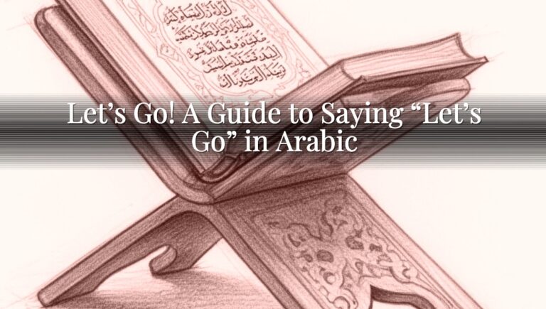 Let's Go! A Guide to Saying "Let's Go" in Arabic Let’s Go! A Guide to Saying “Let’s Go” in Arabic
