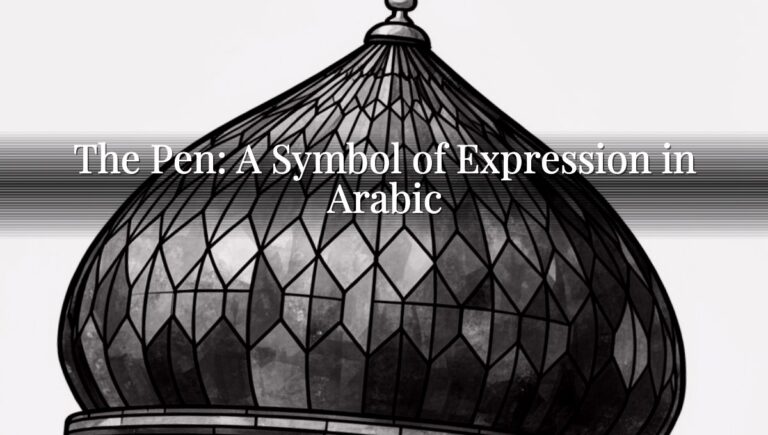 The Pen: A Symbol of Expression in Arabic