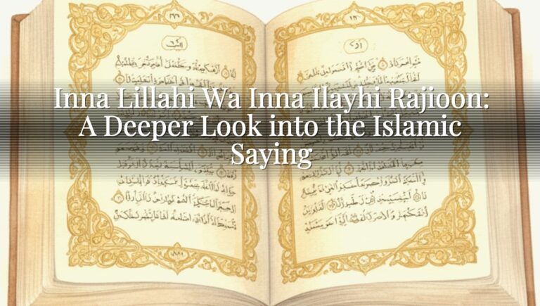 Inna Lillahi Wa Inna Ilayhi Rajioon: A Deeper Look into the Islamic Saying