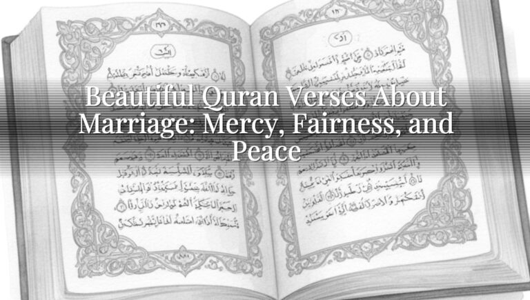 Beautiful Quran Verses About Marriage: Mercy, Fairness, and Peace